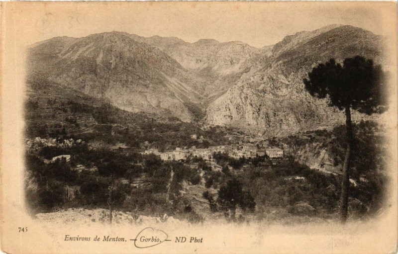 Carte postale ancienne Gorbio à Gorbio