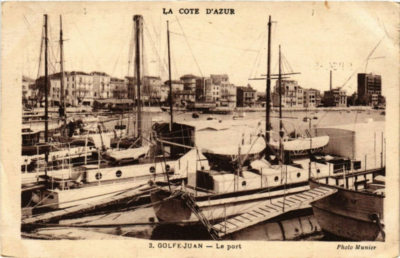 Carte postale ancienne Golfe-Juan Le Port