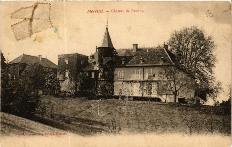 Carte postale ancienne Morestel - Chateau de Passins à Morestel