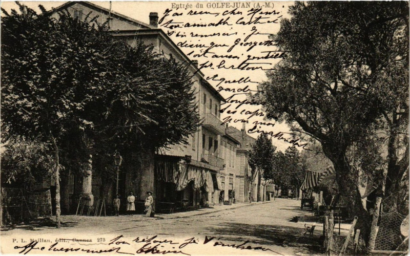 Carte postale ancienne Entrée du Golfe-Juan