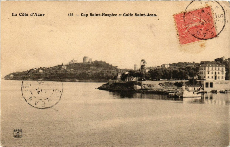 Carte postale ancienne Cap Saint-Hospice et Golfe Saint-Jean
