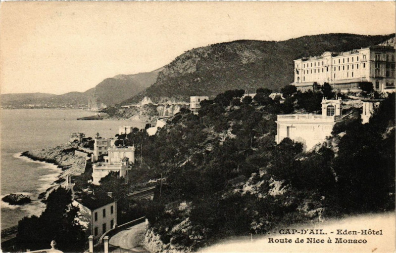 Carte postale ancienne Cap d'Ail Eden Hotel à Cap-d'Ail