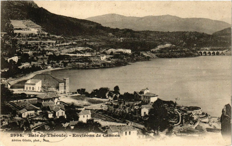 Carte postale ancienne Baie de Theoule