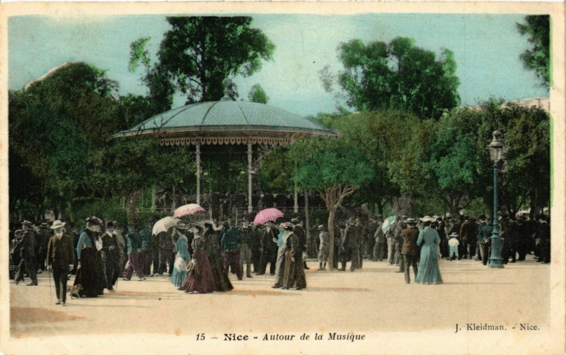 Carte postale ancienne Nice Autour de la Musique à Nice