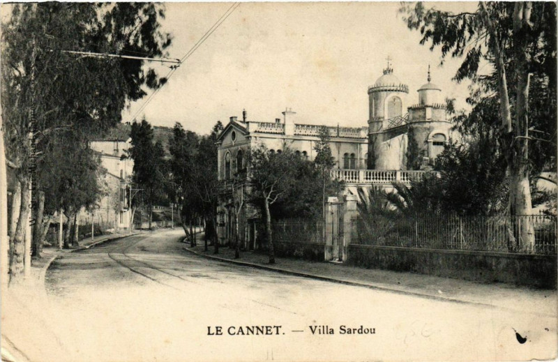 Carte postale ancienne Le Cannet Villa Sardou au Cannet