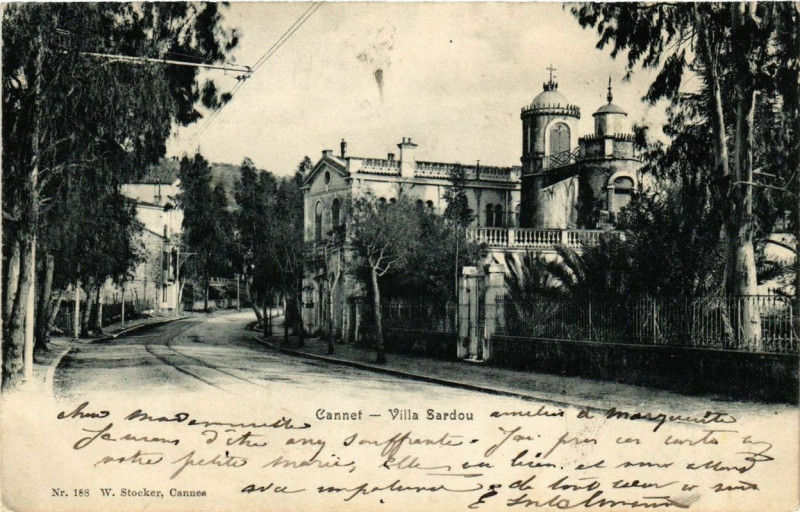 Carte postale ancienne Le Cannet Villa Sardou au Cannet