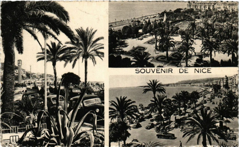 Carte postale ancienne Souvenir de Nice à Nice