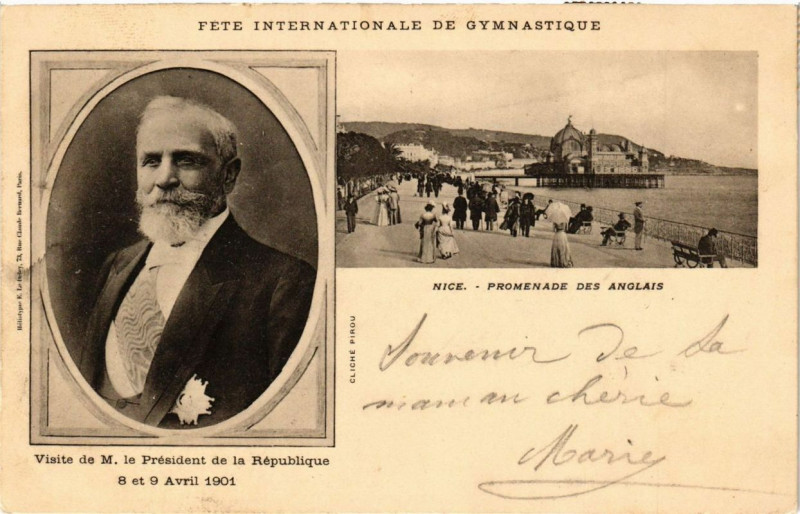 Carte postale ancienne Nice Promenade des Anglais à Nice