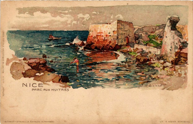 Carte postale ancienne Nice Parc aux Huitres à Nice