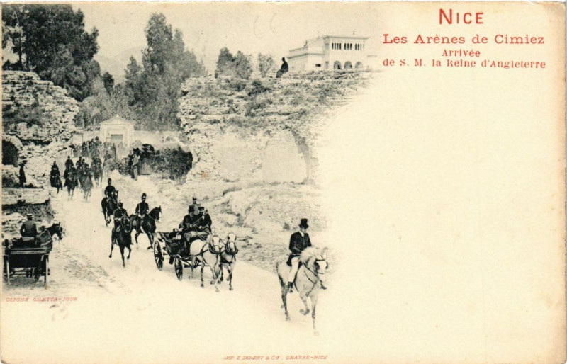 Carte postale ancienne Nice Les Arenes de Cimiez à Nice