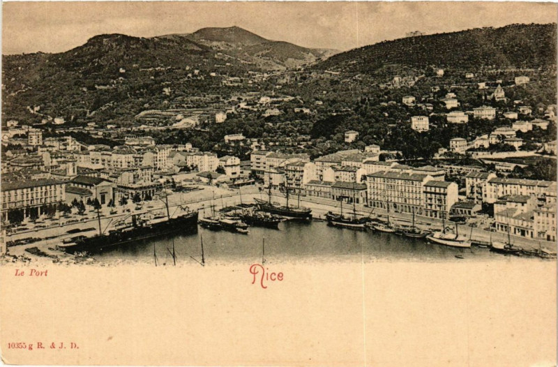Carte postale ancienne Nice Le Port à Nice