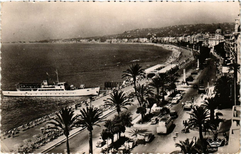Carte postale ancienne Nice La Promenade des Anglais à Nice