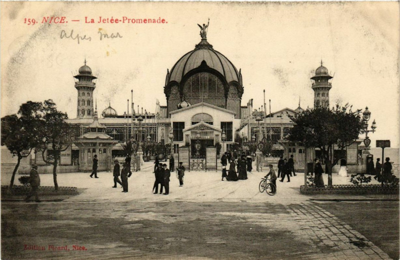 Carte postale ancienne Nice La Jetee-Promande à Nice