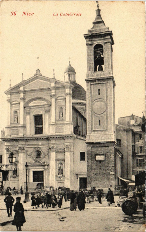 Carte postale ancienne Nice La Cathedrale à Nice