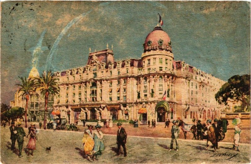 Carte postale ancienne Nice Hotel Negresso à Nice