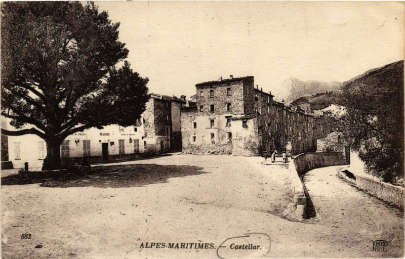 Carte postale ancienne Castellar Alpes-Maritimes à Castellar