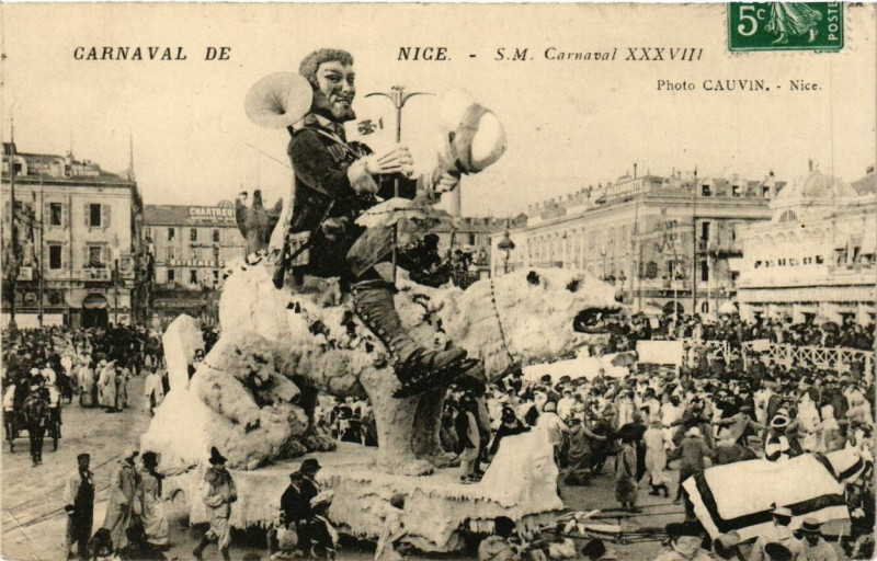 Carte postale ancienne Carnaval de Nice S.M. Carnaval Xxxviii à Nice