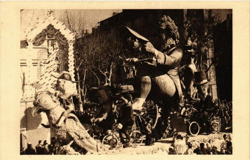 Carte postale ancienne Carnaval de Nice S.M. Carnava Lxvi à Nice