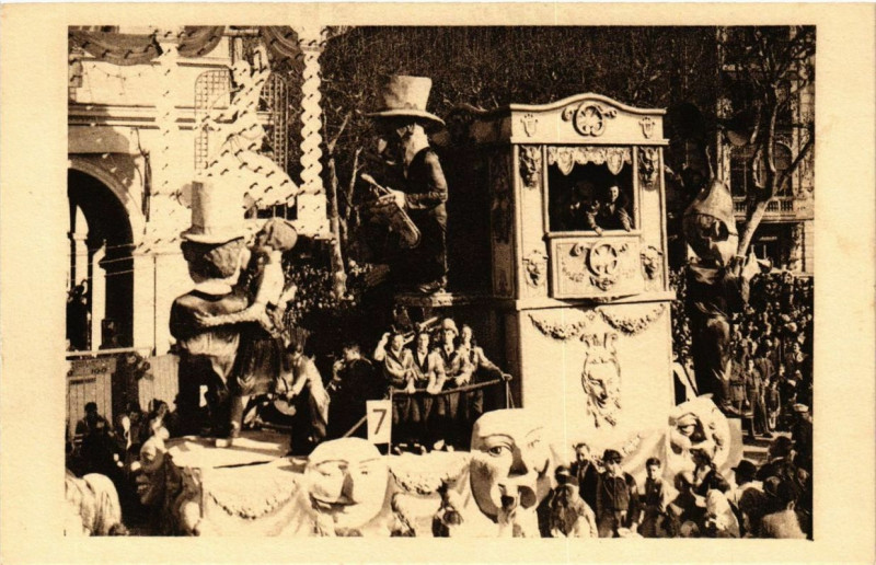 Carte postale ancienne Carnaval de Nice Nuit de la Foire à Nice