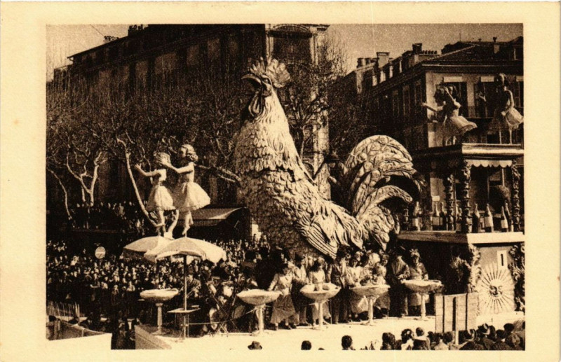 Carte postale ancienne Carnaval de Nice Le premier chant du matin à Nice