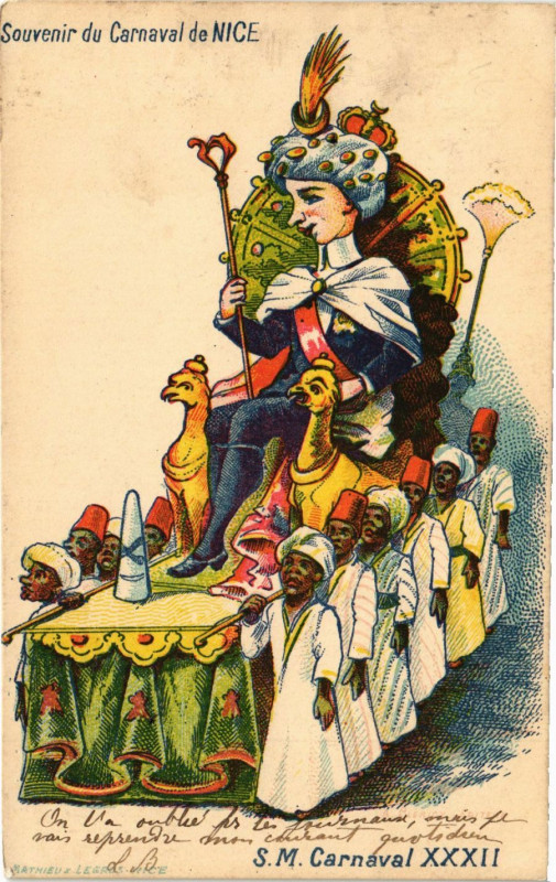 Carte postale ancienne Carnaval de Nice ca S.M. Carnaval Xxxii à Nice