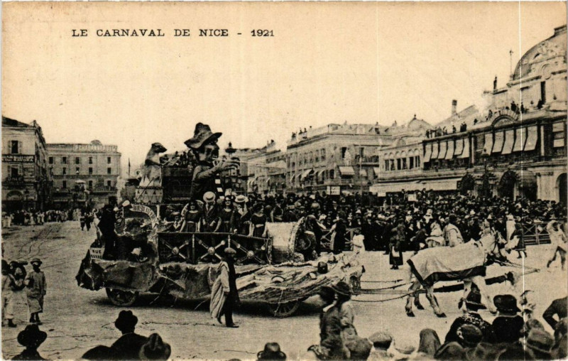 Carte postale ancienne Carnaval de Nice 1921 à Nice