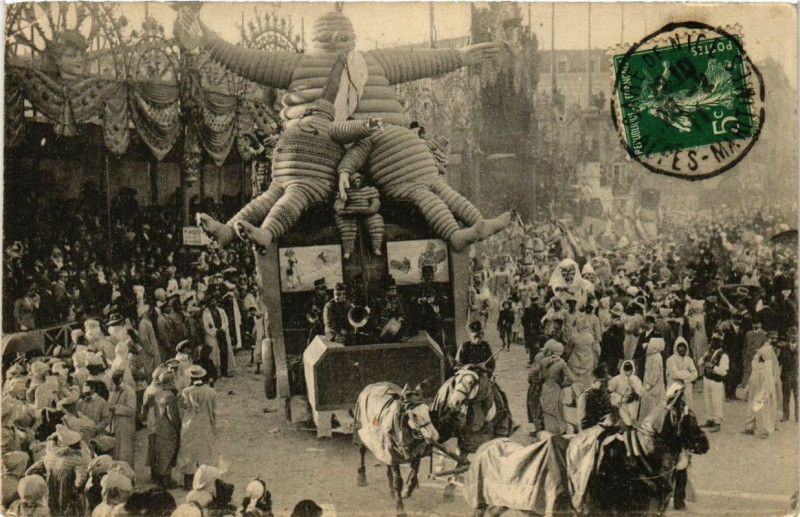 Carte postale ancienne Carnaval de Nice à Nice