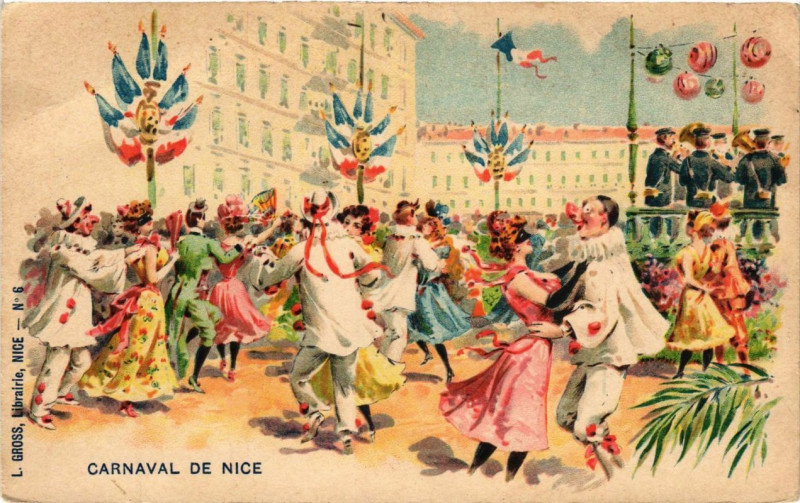 Carte postale ancienne Carnaval de Nice à Nice