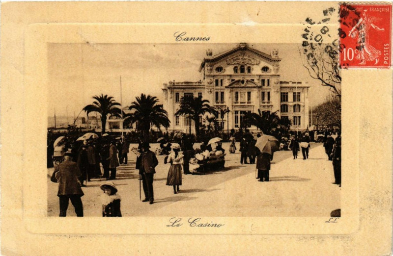 Carte postale ancienne Cannes Le Casino à Cannes