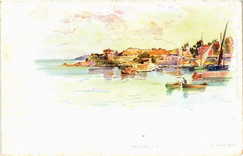 Carte postale ancienne Beaulieu-sur-Mer N. 1. à Beaulieu-sur-Mer