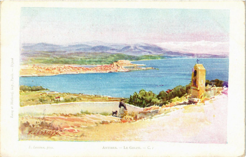 Carte postale ancienne Antibes - La Golfe à Antibes