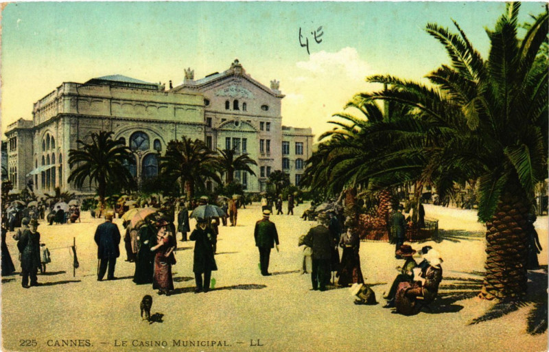 Carte postale ancienne Cannes - Le Casino Municipal à Cannes