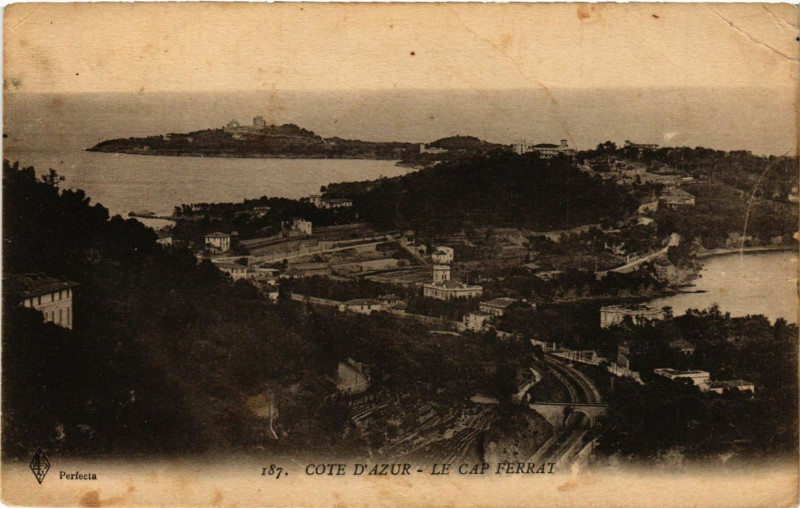 Carte postale ancienne Cote d'Azur - Le Cap Ferrat
