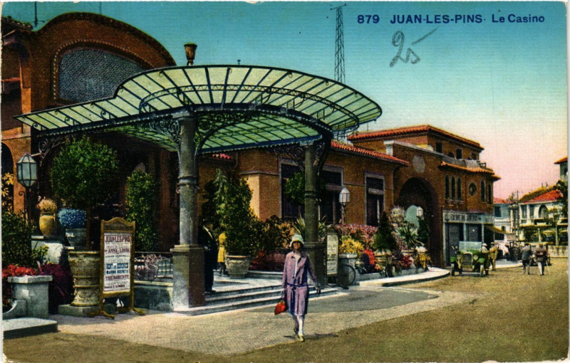 Carte postale ancienne Juan-les-Pins - Le Casino