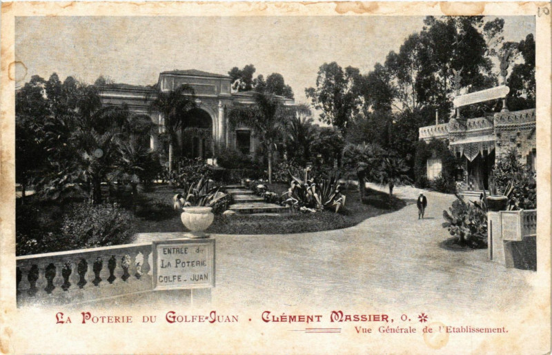 Carte postale ancienne La Poterie du Golfe-Juan - Clément Massier O.