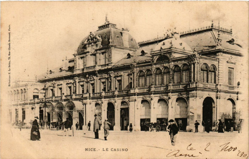 Carte postale ancienne Nice - Le Casino à Nice