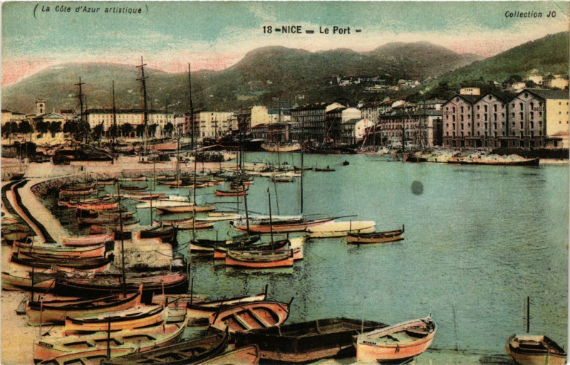 Carte postale ancienne Nice - Le Port à Nice