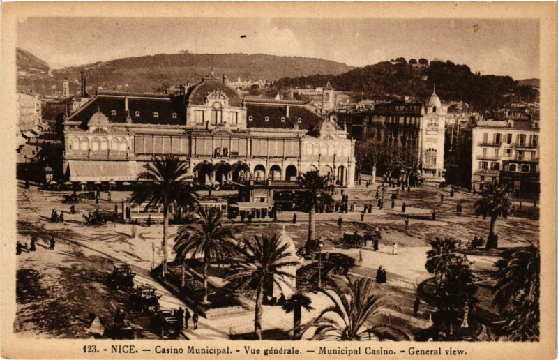 Carte postale ancienne Nice - Casino Municipal - Vue générale à Nice