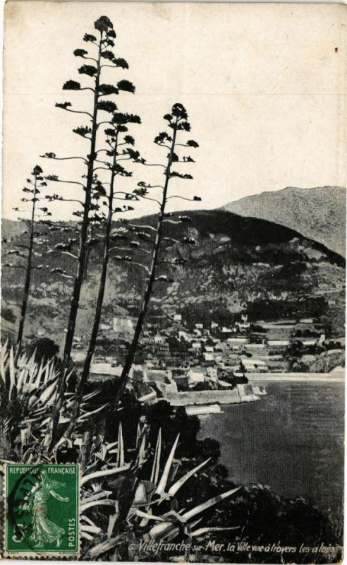Carte postale ancienne Ed. Aqua 6 Villefranche-sur-Mer La Ville à Villefranche-sur-Mer