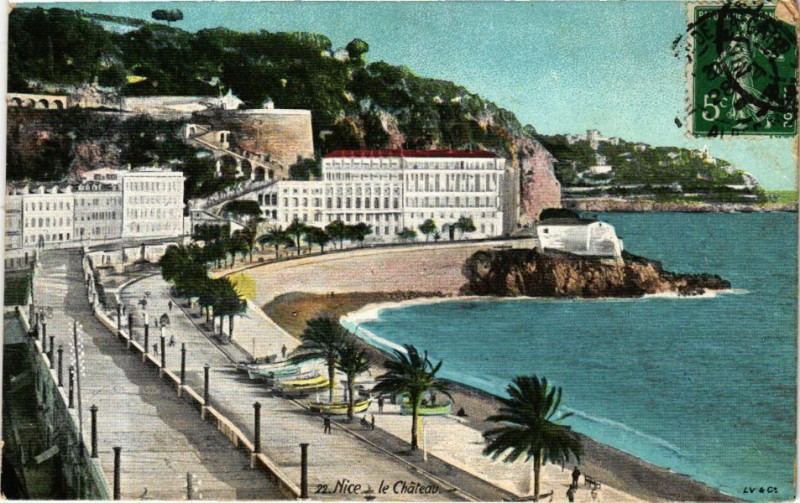 Carte postale ancienne Ed. Aqua 22 Nice Le Chateau à Nice