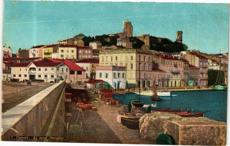 Carte postale ancienne Ed. Aqua 7 Cannes Le Mont Chevalier à Cannes