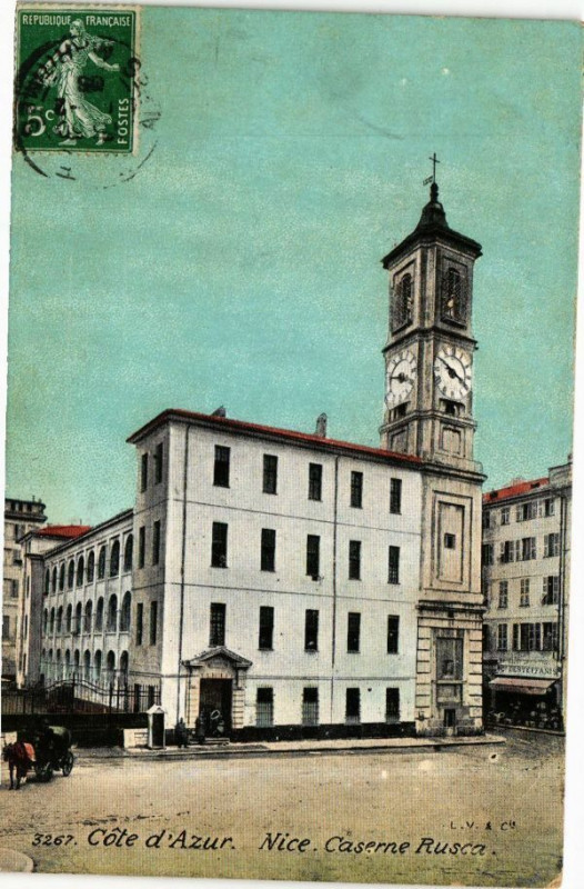 Carte postale ancienne Ed. Aqua 3267 Nice Caserne Russe à Nice
