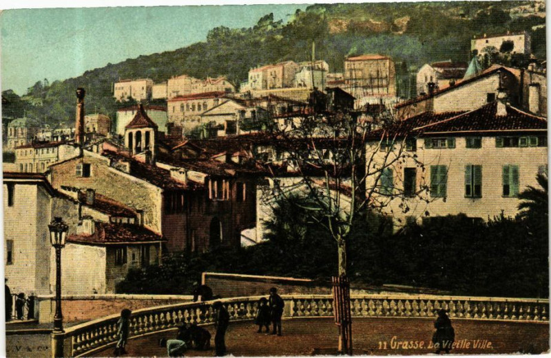 Carte postale ancienne Ed. Aqua 11 Grasse La Vieille Ville à Grasse