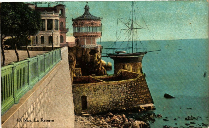 Carte postale ancienne Ed. Aqua 10 Nice La Réserve à Nice