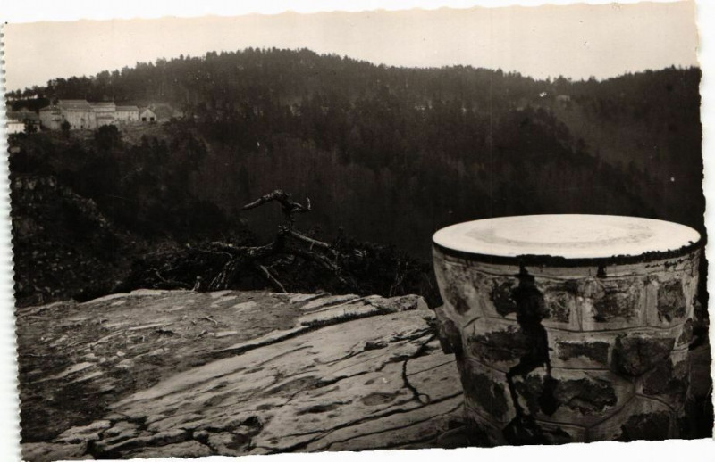 Carte postale ancienne Peira-Cava - La Table d'Orientation
