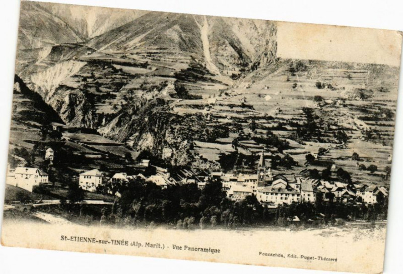 Carte postale ancienne Saint-Etienne-sur-Tinnée - Vue Panoramique