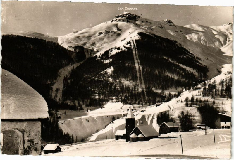 Carte postale ancienne Auron - Vue générale