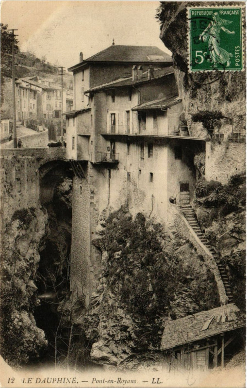 Carte postale ancienne Pont-en-Royans à Pont-en-Royans