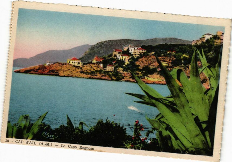 Carte postale ancienne Cap d'Ail - Le Capo Rognoso à Cap-d'Ail