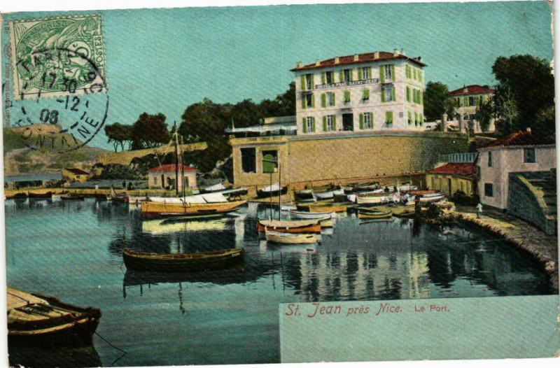 Carte postale ancienne St. Jean prés Nice à Nice